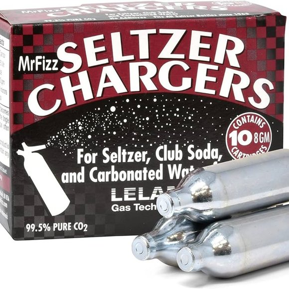Mr. Fizz Leland 10-PK Mr Fizz CO2 Soda Charger Seltzer Charger - Picture 1 of 3